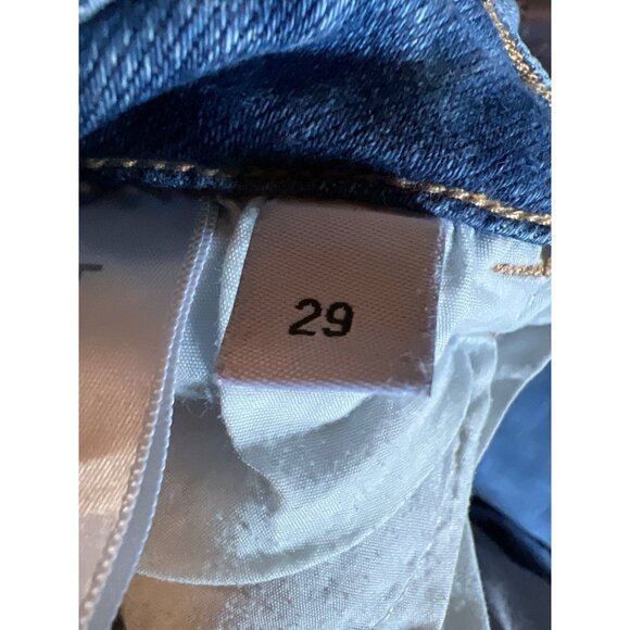 Vervet Frayed Hem Blue Denim Jeans Size 29 distressed stretch Bootcut - Picture 7 of 8